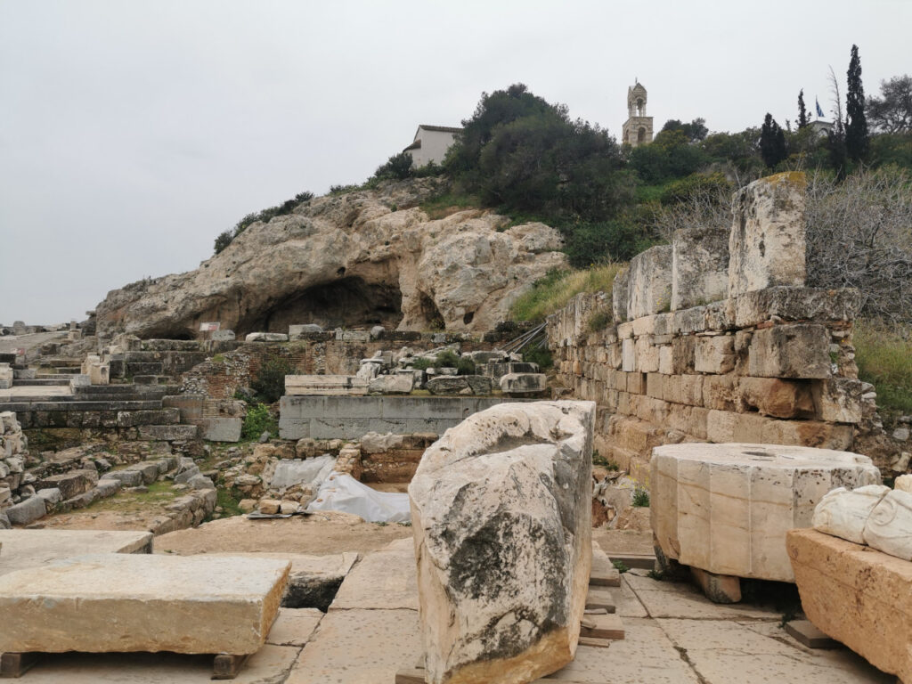 The archeological site near Plutos temple