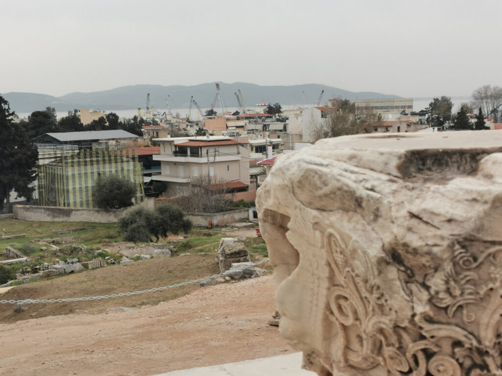 View of Elefsina from archeological site