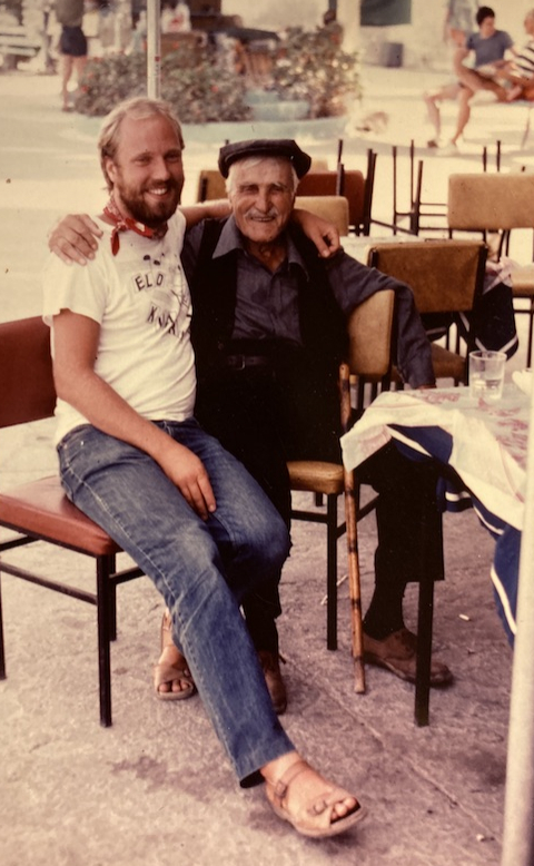 Ulf in the 1970s with barba-Yannis