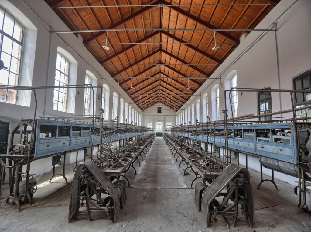 Tzivre silk weaving factory.