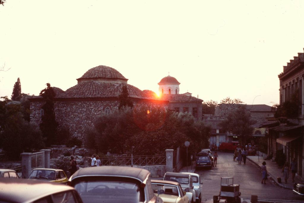 Monastiraki, in Athens 1970s