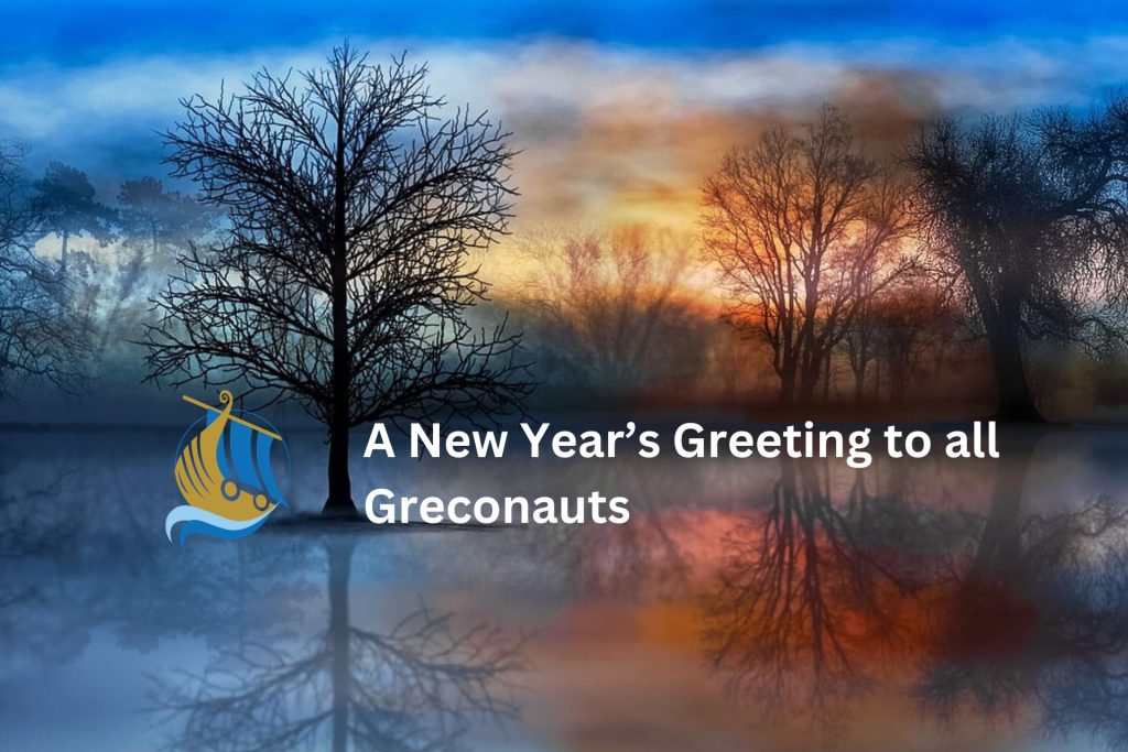 New Year's greetings - post card