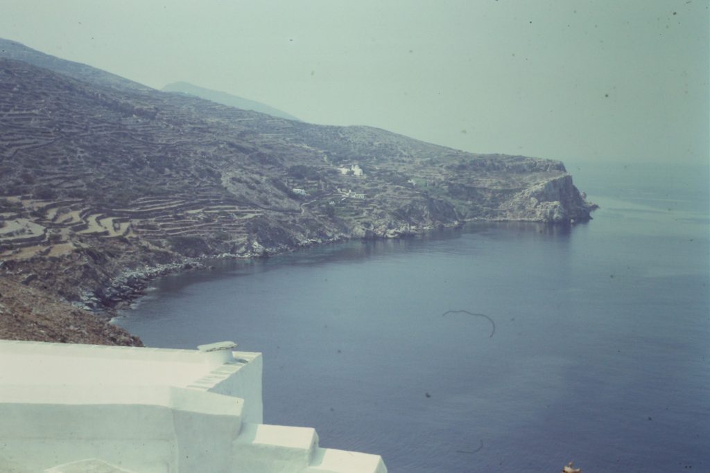 View over Aegean sea in Kastro