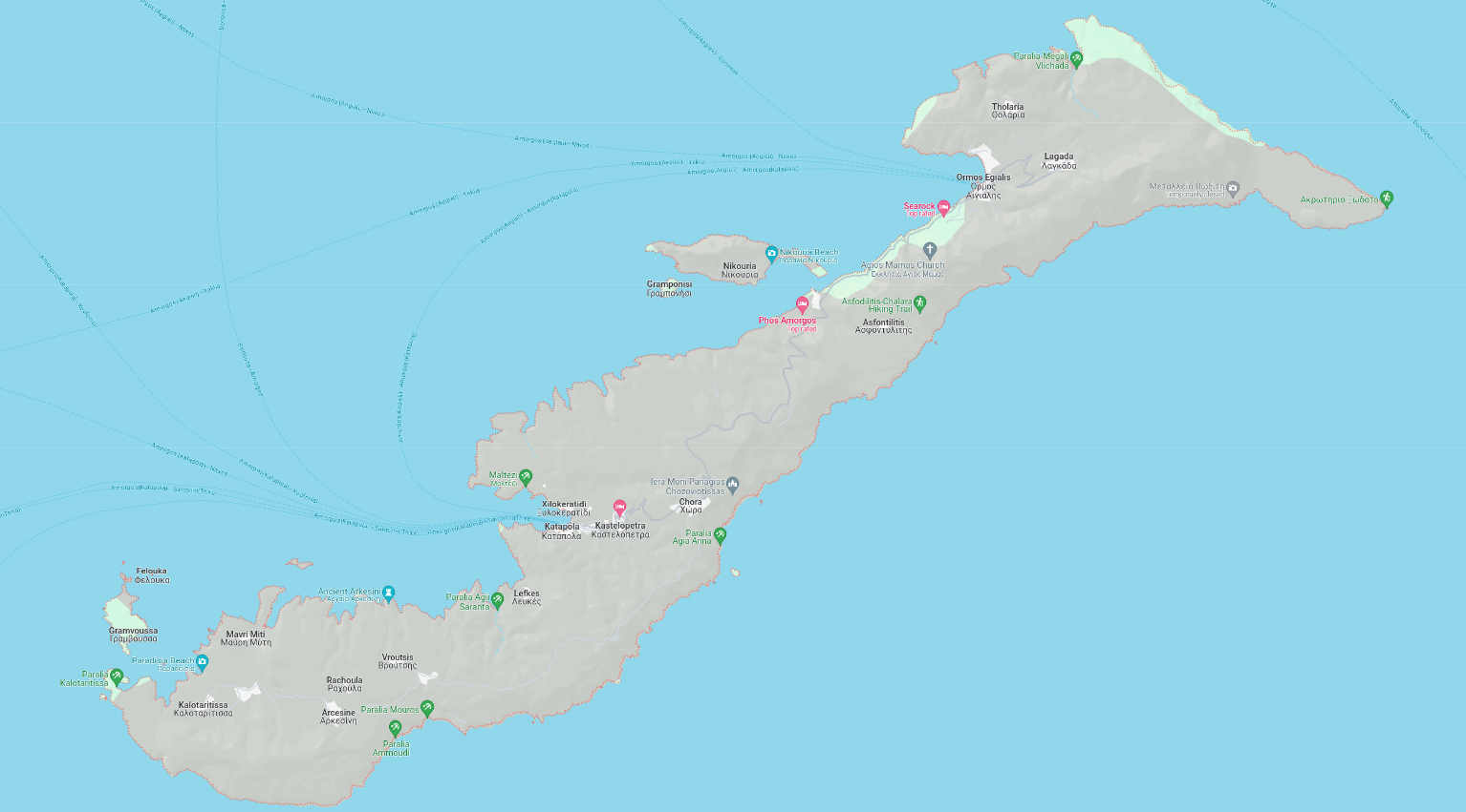 Map of Amorgos