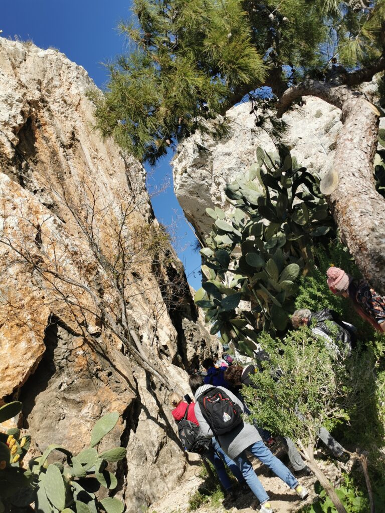 The split rock at small Lykabettos