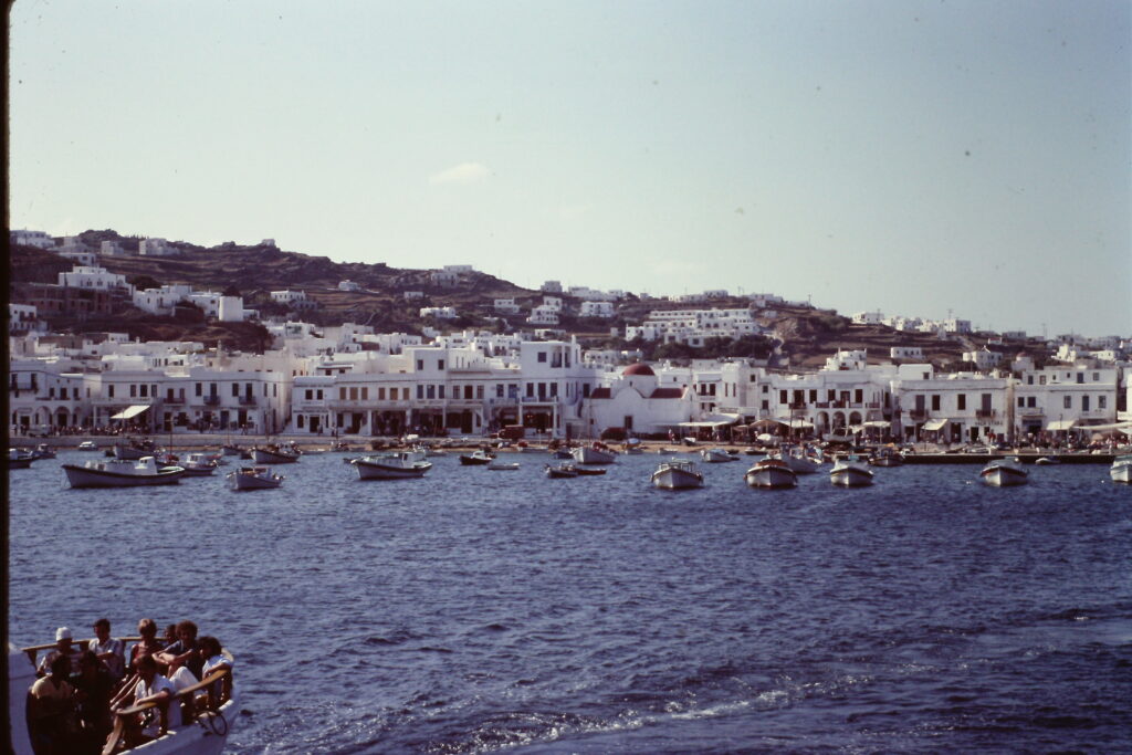 Mykonos hamn, 1980