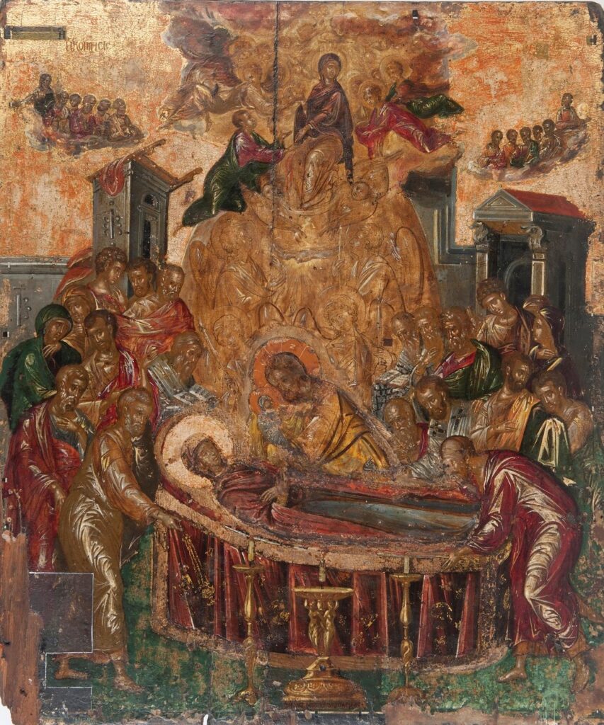 Grekiska högtider, the Dormition of Virgin Mary, by El Greco