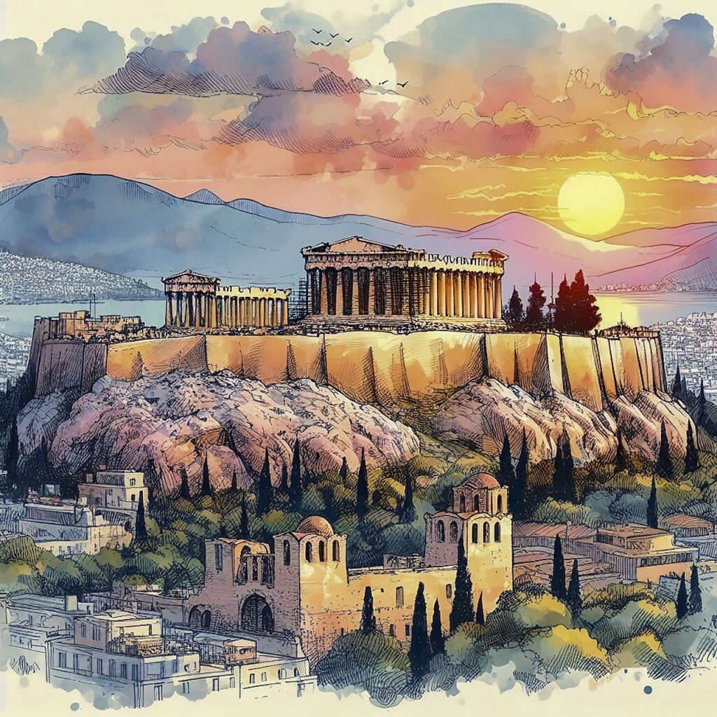 Acropolis painting