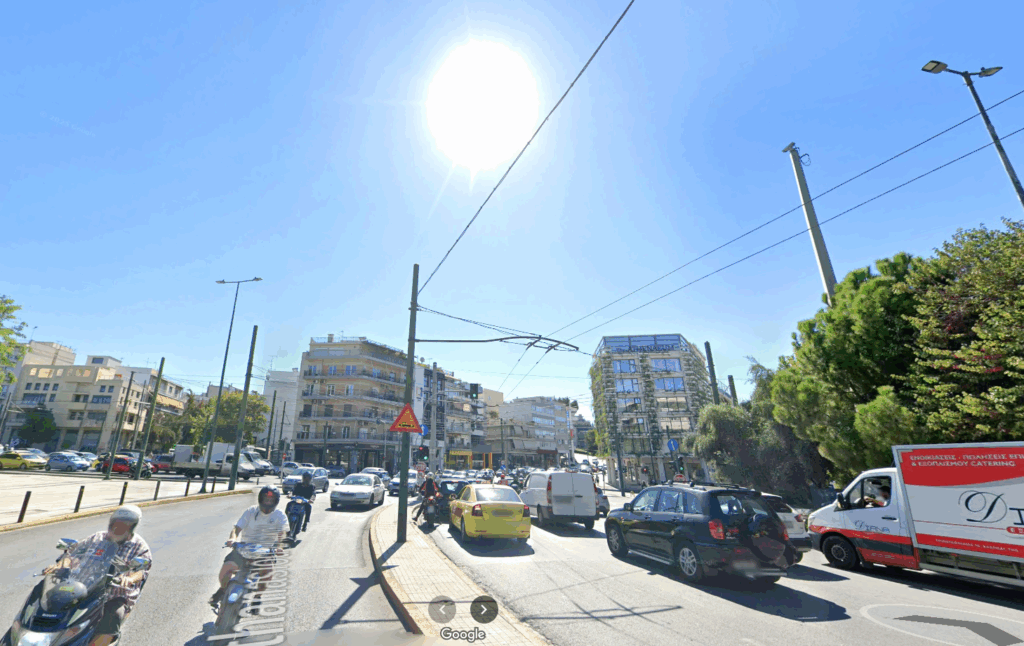 One of Athens’ busiest intersections
