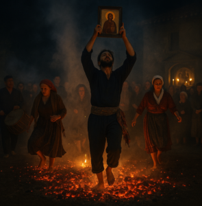 Grekiska seder och bruk: 21 maj, Anastenaria - glödvanding
