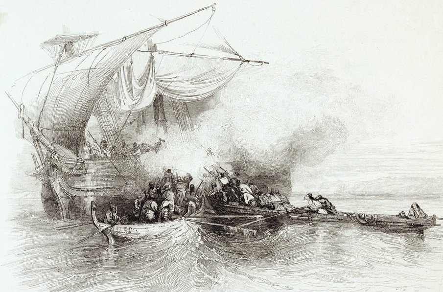 Grekiska pirater i kykladernas byar